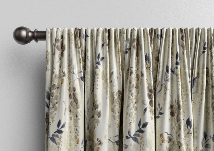 Wisteria Silk, Grey - Made to Measure Curtains - Image 9